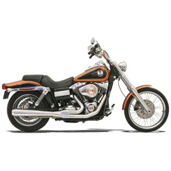 PartzBiz HD 13111J - Bassani Chrome Long 2 into 1 2-1 Road Rage Exhaust Pipe 2006-2017 Harley Dyna PartzBiz HD 13111J - Bassani Chrome Long 2 into 1 2-1 Road Rage Exhaust Pipe 2006-2017 Harley Dyna