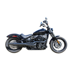 PartzBiz HD 1361X - Thunderheader XSeries High Pipe 2 Into 1 Chrome Exhaust System Harley Softail M8