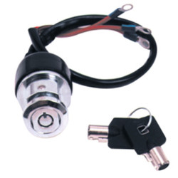 PartzBiz HD 15009 - Chrome Key Ignition Light Switch Harley Dyna 91-05 Narrow Glide Custom 71705-97