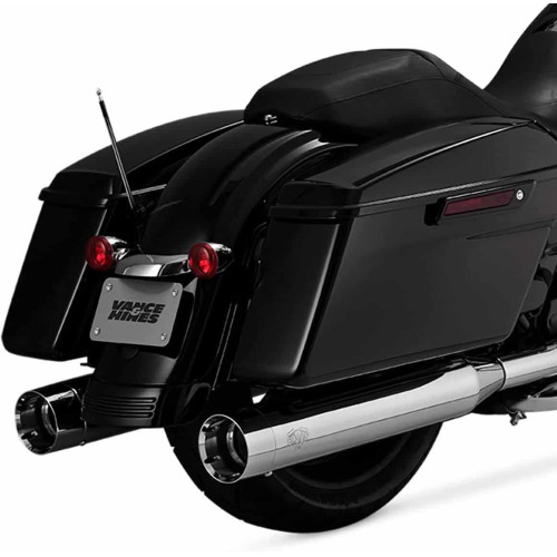 PartzBiz HD: 3454418-Vance & Hines Chrome 450 Titan Slip On Muffler Exhaust Pipes Harley Touring '17+