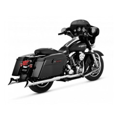 PartzBiz HD 16799 - Vance & Hines Chrome True Dresser Duals Header Exhaust Pipe 95-08 Harley Touring