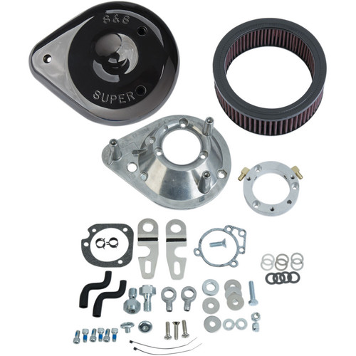 PartzBiz HD: 3476971-S&S Cycle Black Teardrop Air Cleaner Filter kit Intake 2017+ Harley Sportster XL PartzBiz HD: 3476971-S&S Cycle Black Teardrop Air Cleaner Filter kit Intake 2017+ Harley Sportster XL