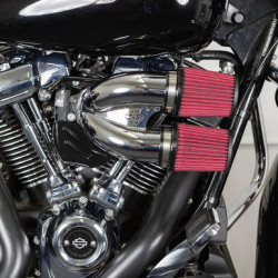 PartzBiz HD 170-0566A - S&S Tuned เครื่องฟอกอากาศแบบเหนี่ยวนำ 2:1 Chrome Harley Softail Touring Dyna 17+ M8 PartzBiz HD 170-0566A - S&S Tuned เครื่องฟอกอากาศแบบเหนี่ยวนำ 2:1 Chrome Harley Softail Touring Dyna 17+ M8