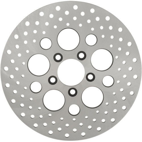 PartzBiz HD: 3459191-Stainless Steel Drilled Rear Brake Rotor 2000-2017 Harley V-Rod Dyna Softail PartzBiz HD: 3459191-Stainless Steel Drilled Rear Brake Rotor 2000-2017 Harley V-Rod Dyna Softail