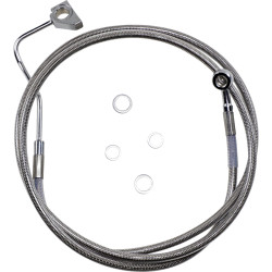 PartzBiz HD 1741-3996 - +4” 68 1/2” Extended Length Black Vinyl Upper Brake Line Harley Touring 14+ ABS PartzBiz HD 1741-3996 - +4” 68 1/2” Extended Length Black Vinyl Upper Brake Line Harley Touring 14+ ABS