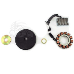PartzBiz HD 17833 - Chrome 32 Amp Charging System 1970-1999 Harley Evo Evolution Shovelhead Big Twin