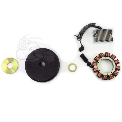 PartzBiz HD: 3444958-Chrome 32 Amp Charging System 1970-1999 Harley Evo Evolution Shovelhead Big Twin