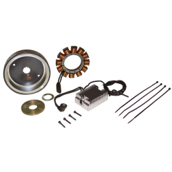 PartzBiz HD 17850 - High Performance Chrome 32 Amp Charging System 70-99 Harley Evo Shovelhead BT PartzBiz HD 17850 - High Performance Chrome 32 Amp Charging System 70-99 Harley Evo Shovelhead BT