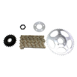 PartzBiz HD 19-0456 - Chain Drive Transmission Sprocket Conversion Kit Harley Sportster XL Evo Hugger