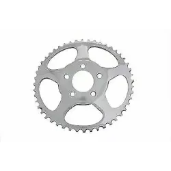 PartzBiz HD 19-0672 - Chrome Dished Star 48 Tooth Rear Sprocket Chain 9.8 mm Offset 73-99 Harley PartzBiz HD 19-0672 - Chrome Dished Star 48 Tooth Rear Sprocket Chain 9.8 mm Offset 73-99 Harley