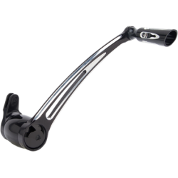 PartzBiz HD 19-764 - Arlen Ness Deep Cut Brake Arm Lever Black Billet Peg +1” Harley Touring 14-19 PartzBiz HD 19-764 - Arlen Ness Deep Cut Brake Arm Lever Black Billet Peg +1” Harley Touring 14-19