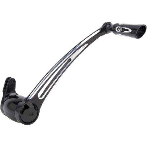 PartzBiz HD: 3486158-Arlen Ness Deep Cut Brake Arm Lever Black Billet Peg +1” Harley Touring 08-13