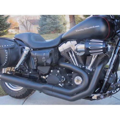 PartzBiz HD: 3452024-Bassani Black Road Rage B1 II Power 2 into 1 Upsweep Exhaust System Harley Dyna PartzBiz HD: 3452024-Bassani Black Road Rage B1 II Power 2 into 1 Upsweep Exhaust System Harley Dyna