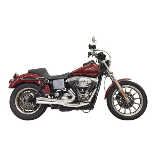 PartzBiz HD: 3476268-Bassani Road Rage Ripper 2 Into 1 Chrome Exhaust System Pipe Harley Dyna 93-05 PartzBiz HD: 3476268-Bassani Road Rage Ripper 2 Into 1 Chrome Exhaust System Pipe Harley Dyna 93-05
