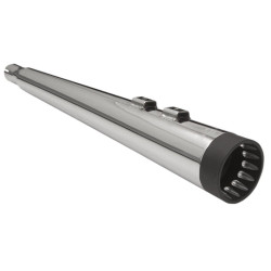 PartzBiz HD 1F57DNT5 - Bassani 4” DNT Chrome Black Cap Bagger Exhaust Megaphone Mufflers Harley Touring PartzBiz HD 1F57DNT5 - Bassani 4” DNT Chrome Black Cap Bagger Exhaust Megaphone Mufflers Harley Touring