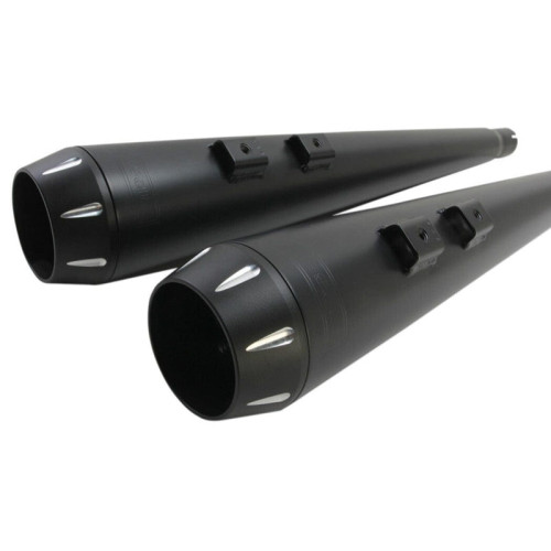 PartzBiz HD: 3443858-Bassani Black True Dual Down Under Exhaust w/ Megaphone Mufflers Harley Touring PartzBiz HD: 3443858-Bassani Black True Dual Down Under Exhaust w/ Megaphone Mufflers Harley Touring