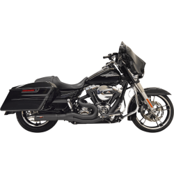 PartzBiz HD 1F67B - Bassani Hot Rod Road Rage II 2-into-1 Exhaust Kit Black Mid Harley Touring 99-06 PartzBiz HD 1F67B - Bassani Hot Rod Road Rage II 2-into-1 Exhaust Kit Black Mid Harley Touring 99-06