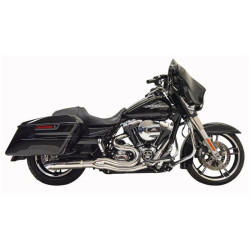 PartzBiz HD 1F68C - Chrome Bassani 2 into 1 Road Rage Hot Rod Turnout Exhaust System Harley Touring PartzBiz HD 1F68C - Chrome Bassani 2 into 1 Road Rage Hot Rod Turnout Exhaust System Harley Touring