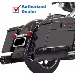 PartzBiz HD 1F72DNT5B - Bassani 4” Straight Can DNT Slip-On Black Mufflers Exhaust Harley Touring M8 17+ PartzBiz HD 1F72DNT5B - Bassani 4” Straight Can DNT Slip-On Black Mufflers Exhaust Harley Touring M8 17+