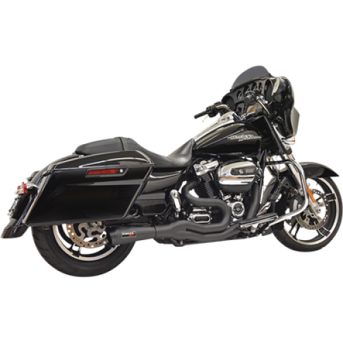 PartzBiz HD: 3488239-ท่อท่อไอเสียกลาง Bassani Road Rage II 2-in-1 สีดำ Harley Touring 2017+
