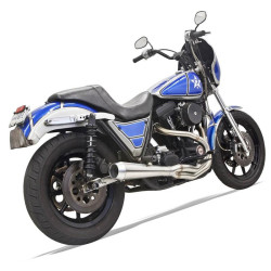 PartzBiz HD 1FXRSS - Bassani Stainless Steel 2 into 1 Road Rage III SS 3 Full Exhaust System Pipe FXR PartzBiz HD 1FXRSS - Bassani Stainless Steel 2 into 1 Road Rage III SS 3 Full Exhaust System Pipe FXR