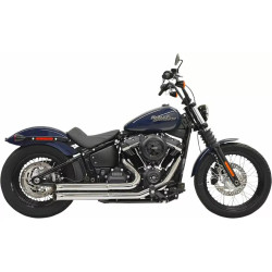 PartzBiz HD 1S24D - Bassani Pro-Street Chrome Turn Out Ends Full Exhaust System Pipes Harley Softail PartzBiz HD 1S24D - Bassani Pro-Street Chrome Turn Out Ends Full Exhaust System Pipes Harley Softail