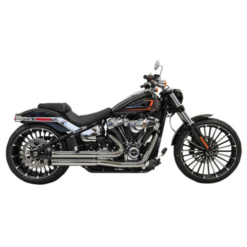 PartzBiz HD: 3443903-Bassani Chrome Pro Street Turnout Stepped Exhaust Pipes Headers Harley Softail PartzBiz HD: 3443903-Bassani Chrome Pro Street Turnout Stepped Exhaust Pipes Headers Harley Softail