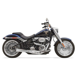 PartzBiz HD 1S62R - Bassani Road Rage 2 Into 1 Chrome Exhaust Pipe M8 Fatboy Breakout Harley Softail PartzBiz HD 1S62R - Bassani Road Rage 2 Into 1 Chrome Exhaust Pipe M8 Fatboy Breakout Harley Softail