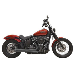 PartzBiz HD 1S72RB - Bassani Road Rage 3 Megaphone 2 Into 1 Black Exhaust Pipe 18+ Harley Softail M8 PartzBiz HD 1S72RB - Bassani Road Rage 3 Megaphone 2 Into 1 Black Exhaust Pipe 18+ Harley Softail M8
