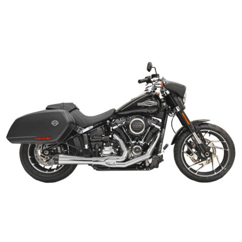 PartzBiz HD: 3475037-Bassani Road Rage 3 Megaphone 2 Into 1 Chrome Exhaust Pipe 18+ Harley Softail M8 PartzBiz HD: 3475037-Bassani Road Rage 3 Megaphone 2 Into 1 Chrome Exhaust Pipe 18+ Harley Softail M8