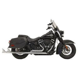 PartzBiz HD 1S96E-33 - Bassani Chrome True Dual Exhaust 33” Fishtail Mufflers Harley Softail Baffles M8 PartzBiz HD 1S96E-33 - Bassani Chrome True Dual Exhaust 33” Fishtail Mufflers Harley Softail Baffles M8