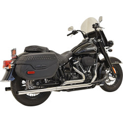 PartzBiz HD 1S96P - Bassani Chrome Dual Exhaust Mufflers System Straight Pipes Harley 18+ FLHC FLDE PartzBiz HD 1S96P - Bassani Chrome Dual Exhaust Mufflers System Straight Pipes Harley 18+ FLHC FLDE