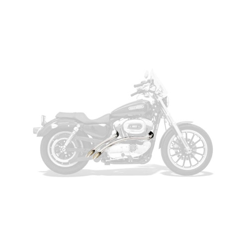 PartzBiz HD: 3452028-New Bassani Chrome & Black Radial Sweepers Exhaust Pipes Hole Heatshields Harley PartzBiz HD: 3452028-New Bassani Chrome & Black Radial Sweepers Exhaust Pipes Hole Heatshields Harley