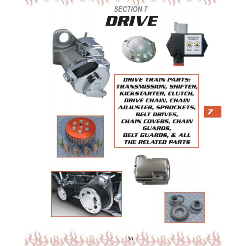 PartzBiz HD: 3468294-Ultima Chrome 6-Speed Right Side Drive Cable Transmission Harley Custom Chopper PartzBiz HD: 3468294-Ultima Chrome 6-Speed Right Side Drive Cable Transmission Harley Custom Chopper
