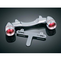 PartzBiz HD 2098 - Kuryakyn Chrome Bullet Light Rear Turn Signal Bar License Plate Harley Touring PartzBiz HD 2098 - Kuryakyn Chrome Bullet Light Rear Turn Signal Bar License Plate Harley Touring