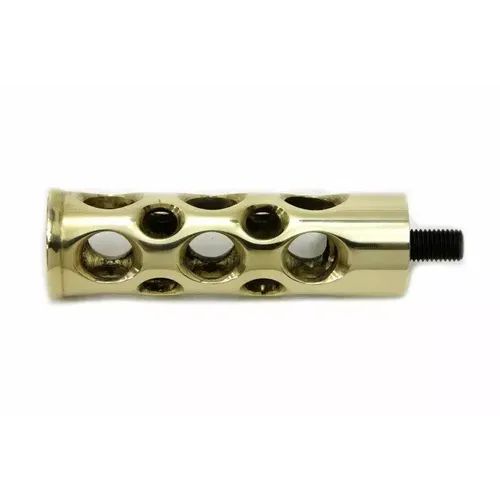 PartzBiz HD: 3446540-Brass Swiss Cheese Hole Shot Toe Shift Shifter Foot Peg Harley Chopper & Bobber PartzBiz HD: 3446540-Brass Swiss Cheese Hole Shot Toe Shift Shifter Foot Peg Harley Chopper & Bobber