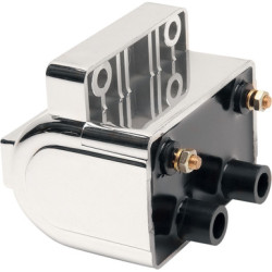 PartzBiz HD 2102-0221 - Drag Specialties Chrome Dual-Fire 3 Ohms 12v Ignition Coil 1970-06 Harley PartzBiz HD 2102-0221 - Drag Specialties Chrome Dual-Fire 3 Ohms 12v Ignition Coil 1970-06 Harley