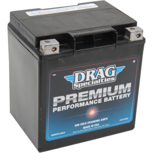 PartzBiz HD: 3450548-Drag Premium Performance AGM 500 CCA GYZ32 แบตเตอรี่ Harley Touring Bagger Dresser PartzBiz HD: 3450548-Drag Premium Performance AGM 500 CCA GYZ32 แบตเตอรี่ Harley Touring Bagger Dresser