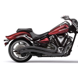 PartzBiz HD 2225B - Cobra Black Speedster Swept Exhaust Pipes 2008-2016 Yamaha Raider XV1900C PartzBiz HD 2225B - Cobra Black Speedster Swept Exhaust Pipes 2008-2016 Yamaha Raider XV1900C