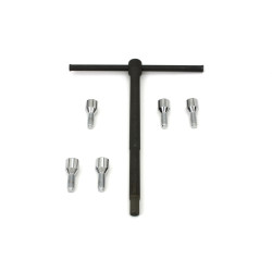 PartzBiz HD 23-1207 - Chrome Wheel Hub Lug Bolt Set Wrench Tool Harley 36-76 Star Hub Panhead Servi Fl PartzBiz HD 23-1207 - Chrome Wheel Hub Lug Bolt Set Wrench Tool Harley 36-76 Star Hub Panhead Servi Fl