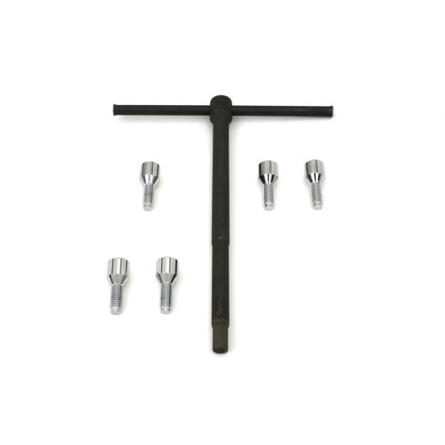 PartzBiz HD: 3446347-Chrome Wheel Hub Lug Bolt Set Wrench Tool Harley 36-76 Star Hub Panhead Servi Fl