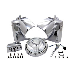 PartzBiz HD 24-0355 - Chrome 7” Headlight Headlamp Cowl Nacelle Assembly 86-2013 Harley Road King FLHR PartzBiz HD 24-0355 - Chrome 7” Headlight Headlamp Cowl Nacelle Assembly 86-2013 Harley Road King FLHR