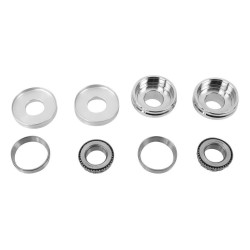PartzBiz HD 24-1324 - Chrome Fork Stem Neck Cups 7/8” 1” Front End Conversion Kit Harley Sportster 45” PartzBiz HD 24-1324 - Chrome Fork Stem Neck Cups 7/8” 1” Front End Conversion Kit Harley Sportster 45”