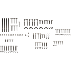 PartzBiz HD 2401-0562 - Drag Engine Case Socket Bolt Kit Black Knurled Harley Softail Dyna 07-17 PartzBiz HD 2401-0562 - Drag Engine Case Socket Bolt Kit Black Knurled Harley Softail Dyna 07-17