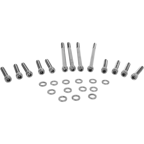 PartzBiz HD: 3488186-Drag Primary Cover Socket Bolt Kit Black Knurled Harley Softail Dyna 07-17 PartzBiz HD: 3488186-Drag Primary Cover Socket Bolt Kit Black Knurled Harley Softail Dyna 07-17