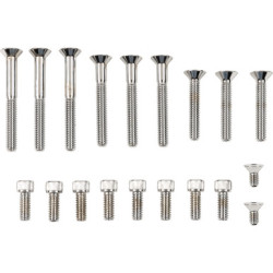 PartzBiz HD 2401-0775 - Drag Transmission Side Cover Socket Bolt Kit Chrome Knurled Harley Touring 07-16 PartzBiz HD 2401-0775 - Drag Transmission Side Cover Socket Bolt Kit Chrome Knurled Harley Touring 07-16