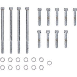 PartzBiz HD 2401-0989 - Drag M-Eight M8 Outer Primary Socket Bolt Kit Chrome Knurled Harley Touring 17+ PartzBiz HD 2401-0989 - Drag M-Eight M8 Outer Primary Socket Bolt Kit Chrome Knurled Harley Touring 17+