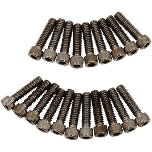 PartzBiz HD: 3487833-Drag M-Eight M8 Rocker Cover Socket Bolt Kit Black Knurled Harley 17+ FS FL FX PartzBiz HD: 3487833-Drag M-Eight M8 Rocker Cover Socket Bolt Kit Black Knurled Harley 17+ FS FL FX