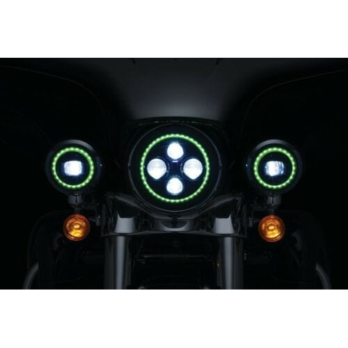 PartzBiz HD: 3457728-Kuryakyn Orbit Prism 4.5” 4-1/2” LED Multi Color Halo Ring Passing Lights Harley PartzBiz HD: 3457728-Kuryakyn Orbit Prism 4.5” 4-1/2” LED Multi Color Halo Ring Passing Lights Harley