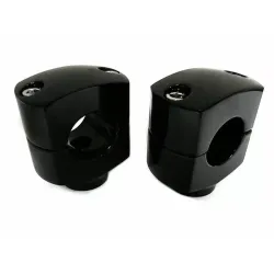 PartzBiz HD 25-2221 - Black 1 1/2” Shorty Short Riser Risers Set Harley 1” Handlebars Harley & Custom PartzBiz HD 25-2221 - Black 1 1/2” Shorty Short Riser Risers Set Harley 1” Handlebars Harley & Custom